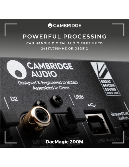 DAC Cambridge Audio DacMagic 200M MQA HiFi Bluetooth 24/768