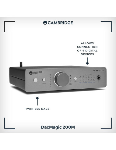 DAC Cambridge Audio DacMagic 200M MQA HiFi Bluetooth 24/768