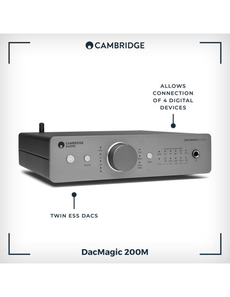 DAC Cambridge Audio DacMagic 200M MQA HiFi Bluetooth 24/768