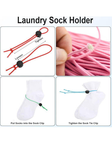30 Clips para Calcetines Awsxuoor - Organizador de Lavandería