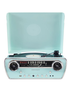 Reproductor de Vinilo 7-en-1 Crosley CR6047A-AB Bluetooth Azul Aqua