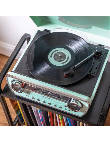 Reproductor de Vinilo 7-en-1 Crosley CR6047A-AB Bluetooth Azul Aqua