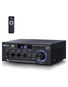 Amplificador Estéreo AK45Pro 400W Bluetooth 5.3 para Hogar