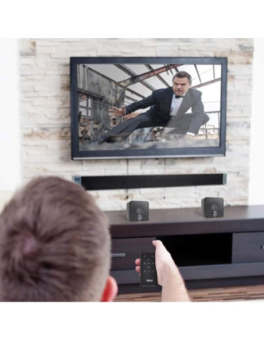 Altavoces de Estantería Pyle PCB4BK Mini Cube 200W Negro