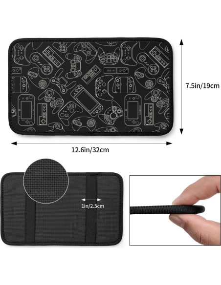 Cubierta de Consola Central DORKEIXIA Negra 32x19 cm