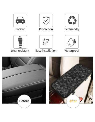 Cubierta de Consola Central DORKEIXIA Negra 32x19 cm