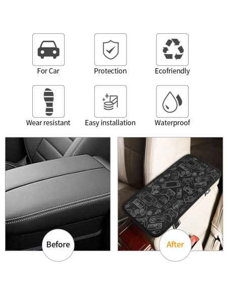 Cubierta de Consola Central DORKEIXIA Negra 32x19 cm