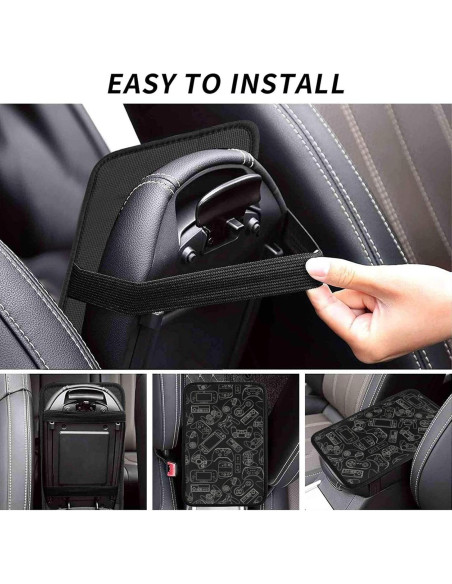 Cubierta de Consola Central DORKEIXIA Negra 32x19 cm