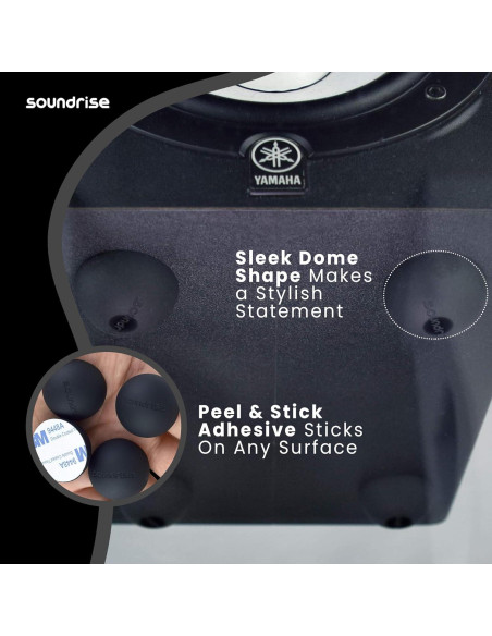 Almohadillas de Aislamiento Soundrise - 4 Piezas de Silicona Antivibración