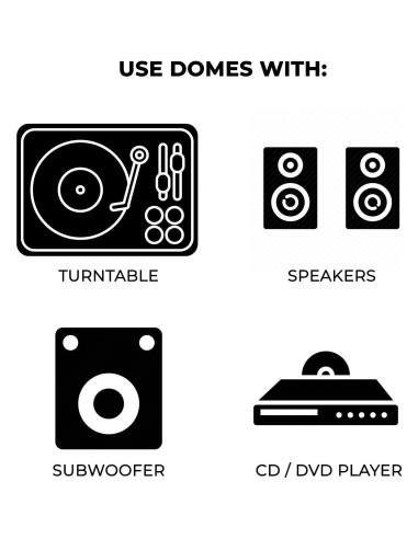 Almohadillas de Aislamiento Soundrise - 4 Piezas de Silicona Antivibración
