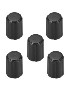 Perillas de Control de Potenciómetro uxcell 5 Pcs 4x6mm Negro