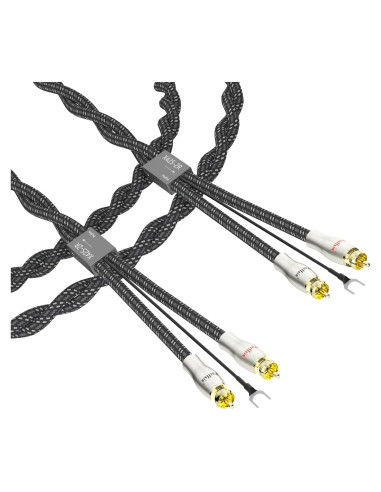 Cable RCA de Turntable 1.5m Preffair X425-2R con Tierra