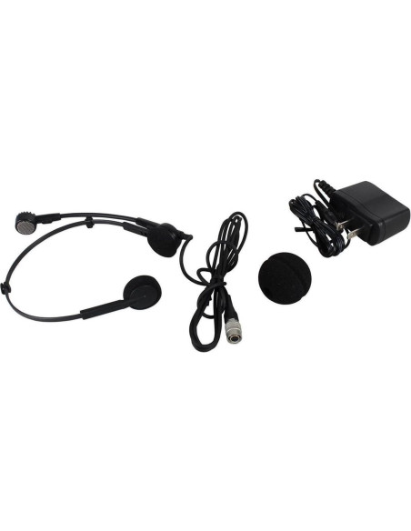 Sistema de micrófono inalámbrico Audio-Technica ATW-1101/H con micrófono de cabeza
