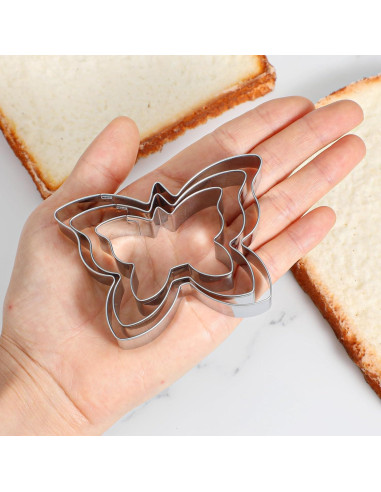 Juego de Cortadores de Galletas Mariposa Quilax 3 Piezas