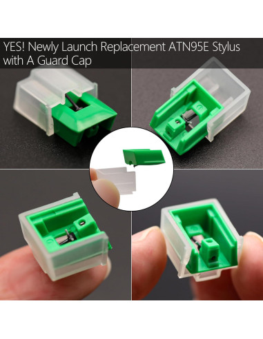 Aguja de Reemplazo ATN95E Diamond Audio-Technica para Tocadiscos