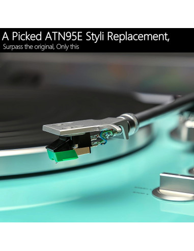 Aguja de Reemplazo ATN95E Diamond Audio-Technica para Tocadiscos