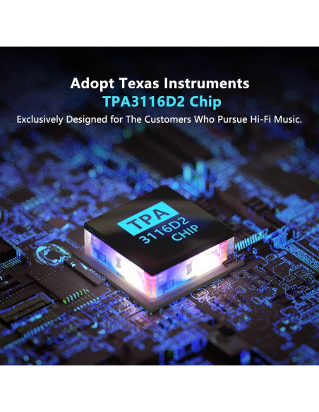 Amplificador Estéreo Fosi Audio V1.0B 100W 2 Canales Hi-Fi