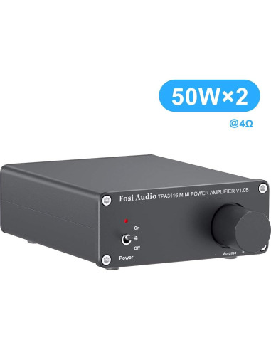 Amplificador Estéreo Fosi Audio V1.0B 100W 2 Canales Hi-Fi