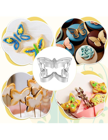 Juego de Cortadores de Galletas Mariposa Quilax 3 Piezas