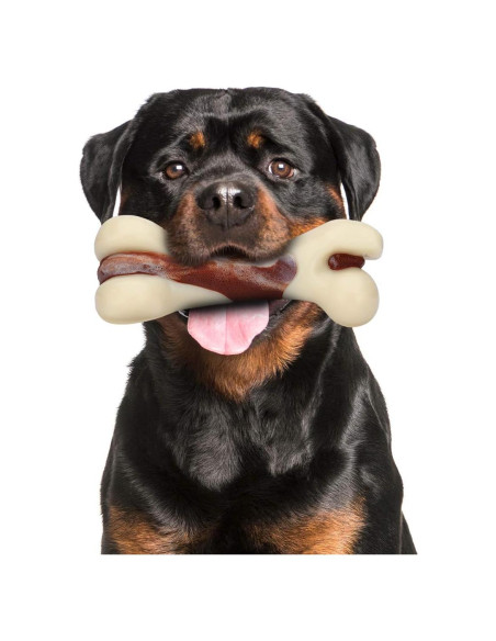 Juguete de Masticar Indestructible Tikaton para Perros - Carne de Res