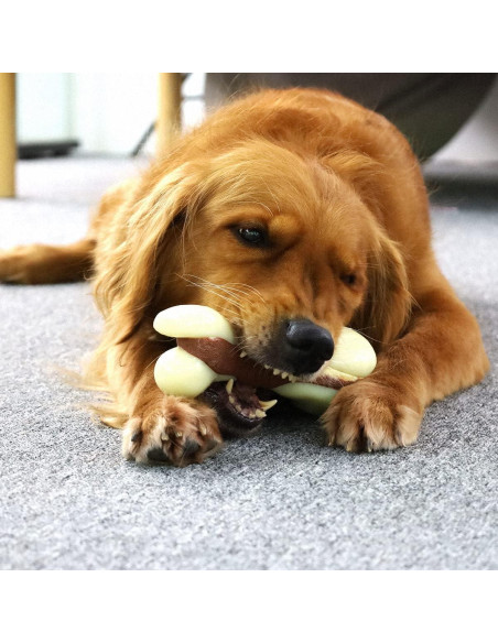 Juguete de Masticar Indestructible Tikaton para Perros - Carne de Res