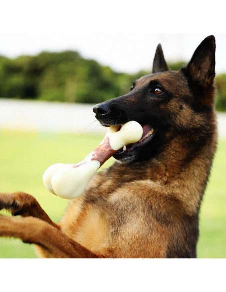 Juguete de Masticar Indestructible Tikaton para Perros - Carne de Res