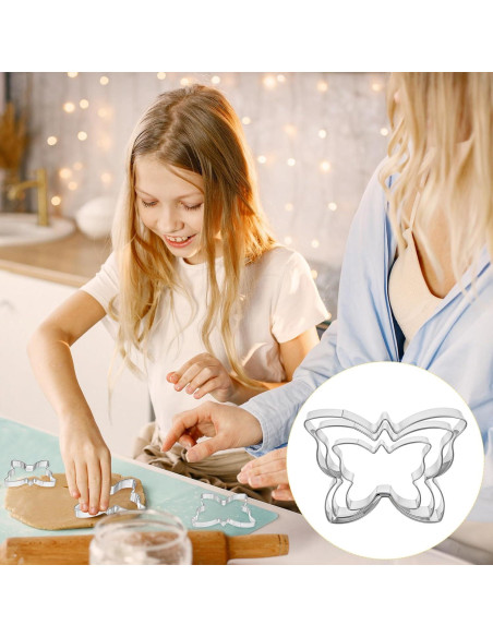 Juego de Cortadores de Galletas Mariposa Quilax 3 Piezas