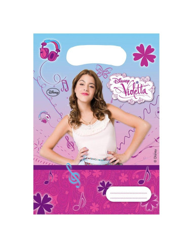 Bolsas de Fiesta Violetta Unique Party - Paquete de 6