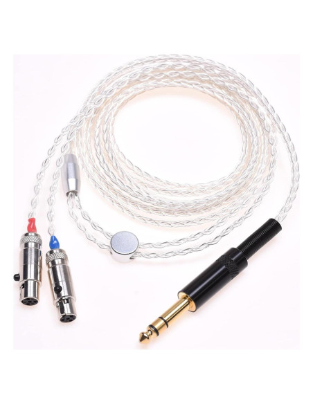 Cable de actualización de auriculares GAGACOCC 1.2m chapado en plata