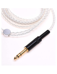 Cable de actualización de auriculares GAGACOCC 1.2m chapado en plata 2