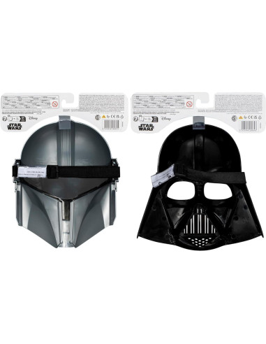 Juego de 2 Máscaras Star Wars Mandalorian y Darth Vader