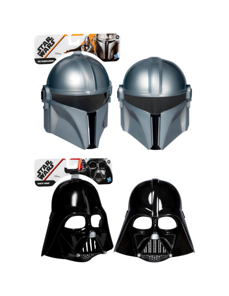Juego de 2 Máscaras Star Wars Mandalorian y Darth Vader