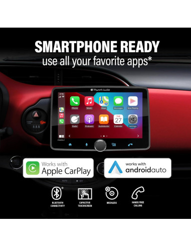 Estéreo de Coche Planet Audio P70CPA-F 7" Bluetooth CarPlay