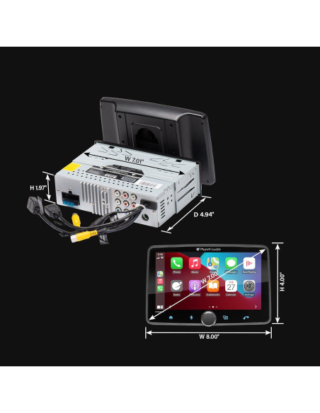 Estéreo de Coche Planet Audio P70CPA-F 7" Bluetooth CarPlay