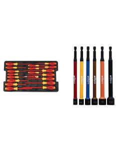 Conjunto de Destornilladores Aislados Wiha 19 Piezas + Adaptadores 6 Piezas