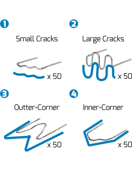 Kit de Soldador de Plástico WEP 960-V Rojo 110V con 200 Grapas