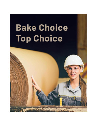 200 Forros de Cupcake Negros Bake Choice - Papel Pergamino Antiadherente