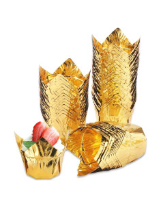 50 Forros de Papel de Aluminio Eusoar 3.5oz para Cupcakes