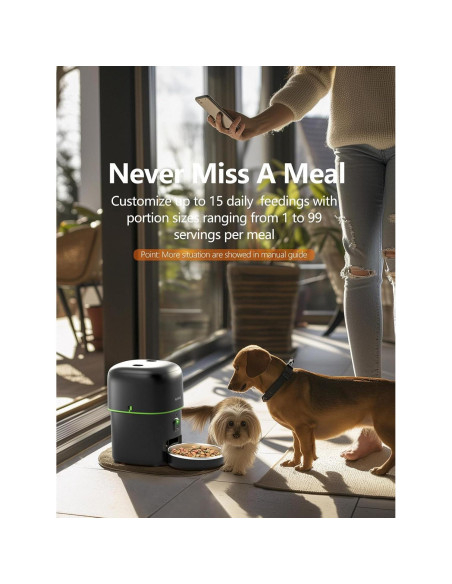Comedero Automático para Gatos Yuposl 2L con Cámara HD y WiFi