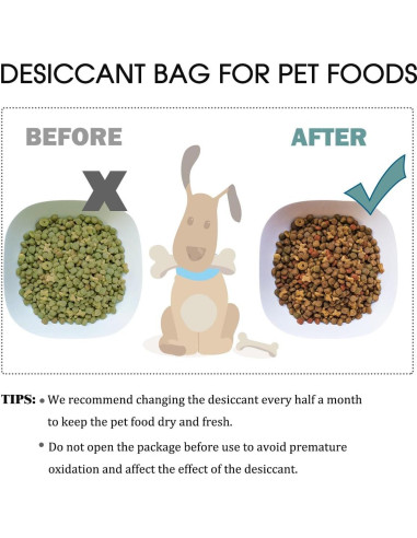 Bolsas Deshidratantes para Alimentos de Mascotas XCIVI - 6 Paquetes