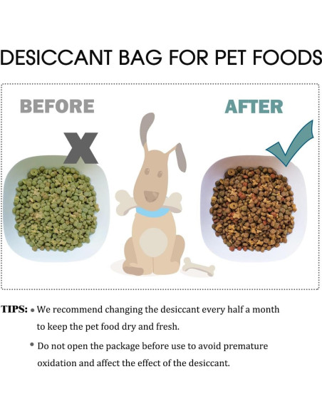 Bolsas Deshidratantes para Alimentos de Mascotas XCIVI - 6 Paquetes