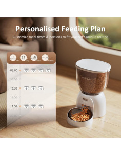 Dispensador Automático de Comida DUDUPET 5L para Gatos 2