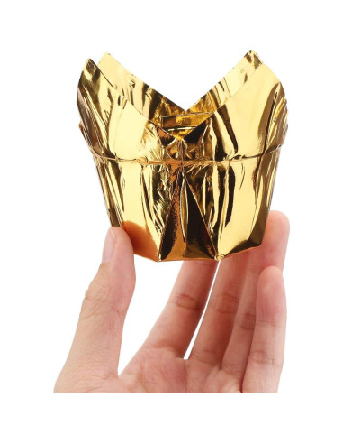 50 Forros de Papel de Aluminio Eusoar 3.5oz para Cupcakes