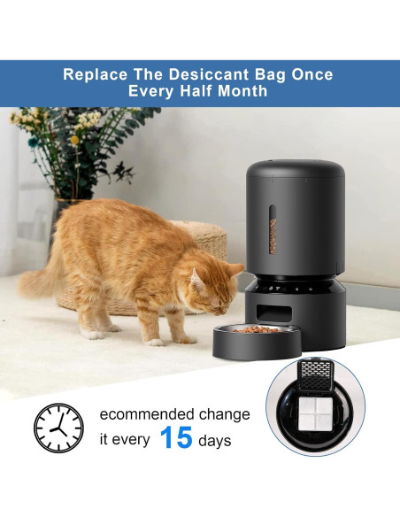 12 Bolsas Deshidratantes para Alimentos Mascotas Petlibro 7.6cm