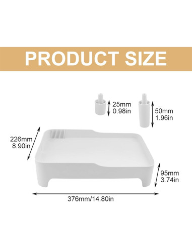 Soporte Elevado para Comida de Mascotas Houseen Ajustable