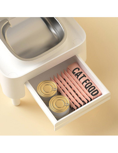 Soporte Elevado para Comida de Mascotas Houseen Ajustable