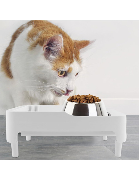 Soporte Elevado para Comida de Mascotas Houseen Ajustable