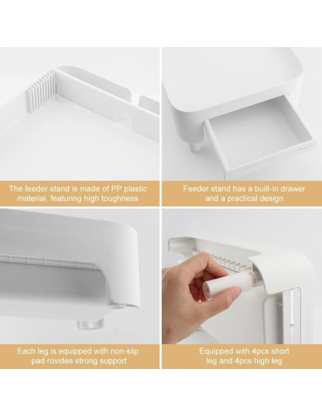 Soporte Elevado para Comida de Mascotas Houseen Ajustable