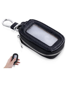 Funda Universal de Llave de Coche de Cuero PU Negra