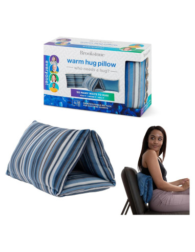 Almohada Suave Brookstone HUG'ZZZ con Gel Calentable 76x38cm